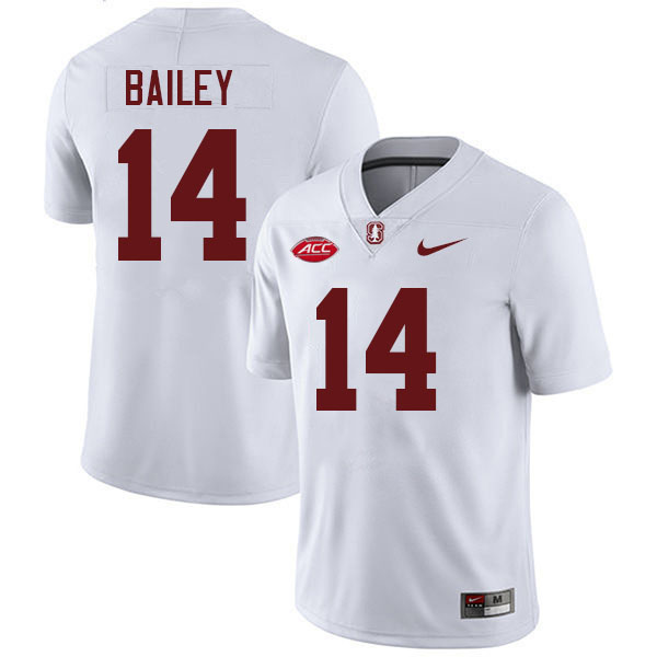 Jake Bailey Stanford Jersey,Stanford Cardinal #14 Jake Bailey Football Jersey Stitched-White